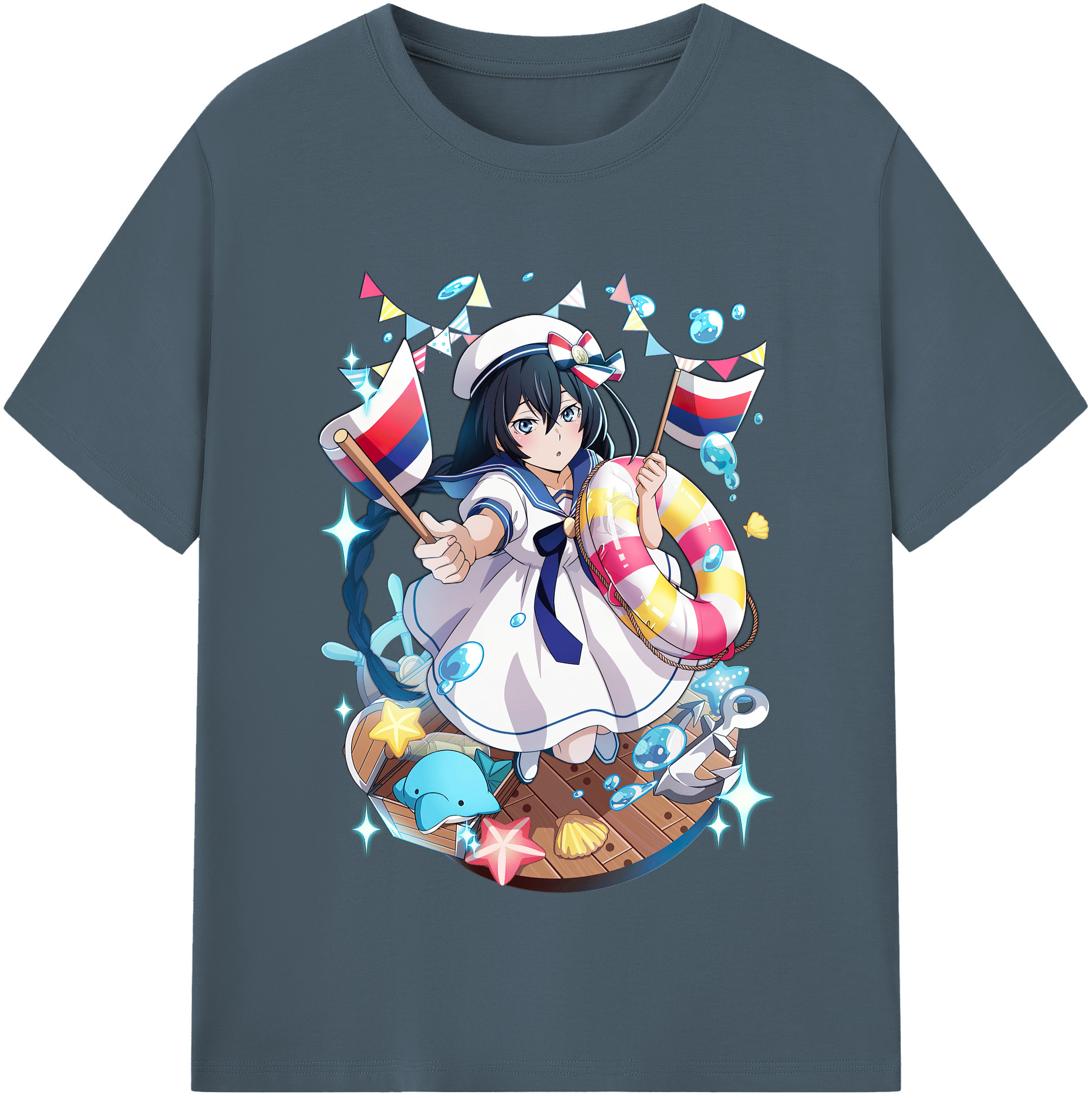 （画像用） 文豪ストレイドッグス Bungo Stray Dogs 綿100％半袖Tシャツ（フロントプリント）